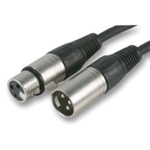 CAVO MICROFONICO XLR MASCHIO - XLR FEMMI NA LUNGHEZZA 1M  	MEZZ100