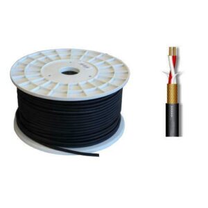 Cavo Microfonico Bilanciato 2x0,22 Nero  100 MT C286/NE