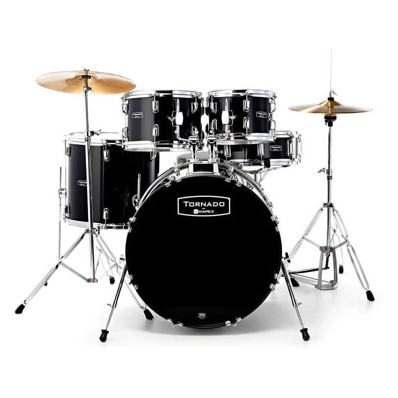BATTERIA TORNADO STANDARD FAST FULL 5 PEZZI DARK BLACK