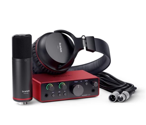 Focusrite Scarlett Solo Studio 4gen Interfaccia audio USB Microfono, Cuffia Cavo