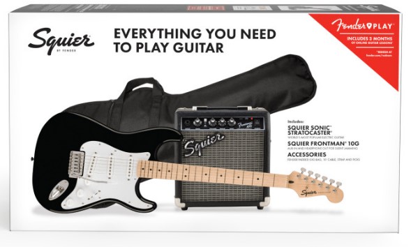 CHITARRA ELETTRICA KIT FENDER
Squier Sonic Series Stratocaster Pack - Set chitarra elettrica