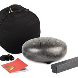 STEEL TONGUE DRUM 10'', GRIGIO, 11 NOTE, DO