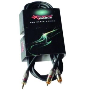 CAVO EXTREME 1MJS2R2PRO MINI JACK STEREO MASCHIO 1/8" 3.5MM-2 RCA MASCHIO