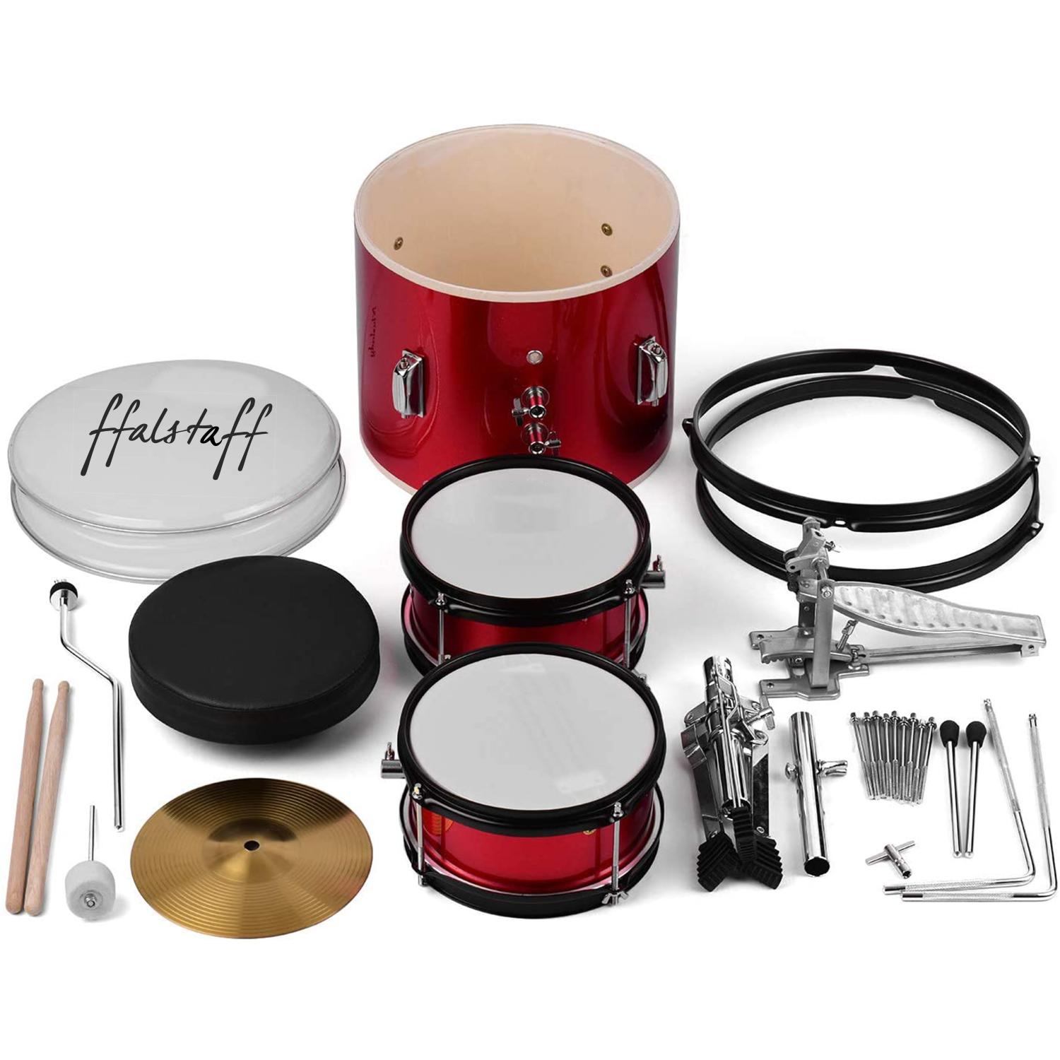 Batteria Baby 3 Pezzi Completa (Rossa) - immagine 3