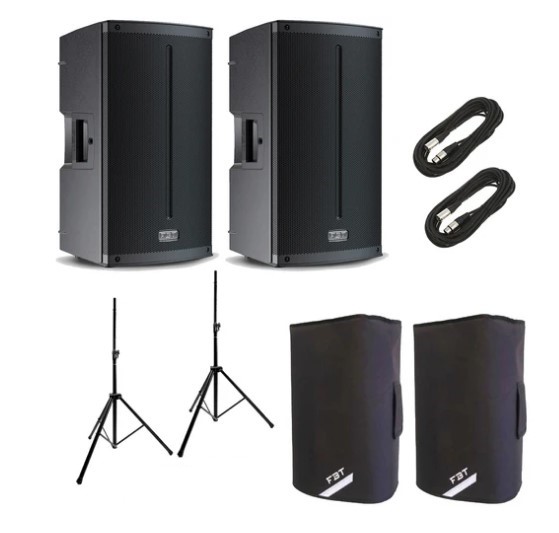 FBT X Lite 112A Coppia Diffusori + 2stativi + 2Cavi audio+ 2Cover