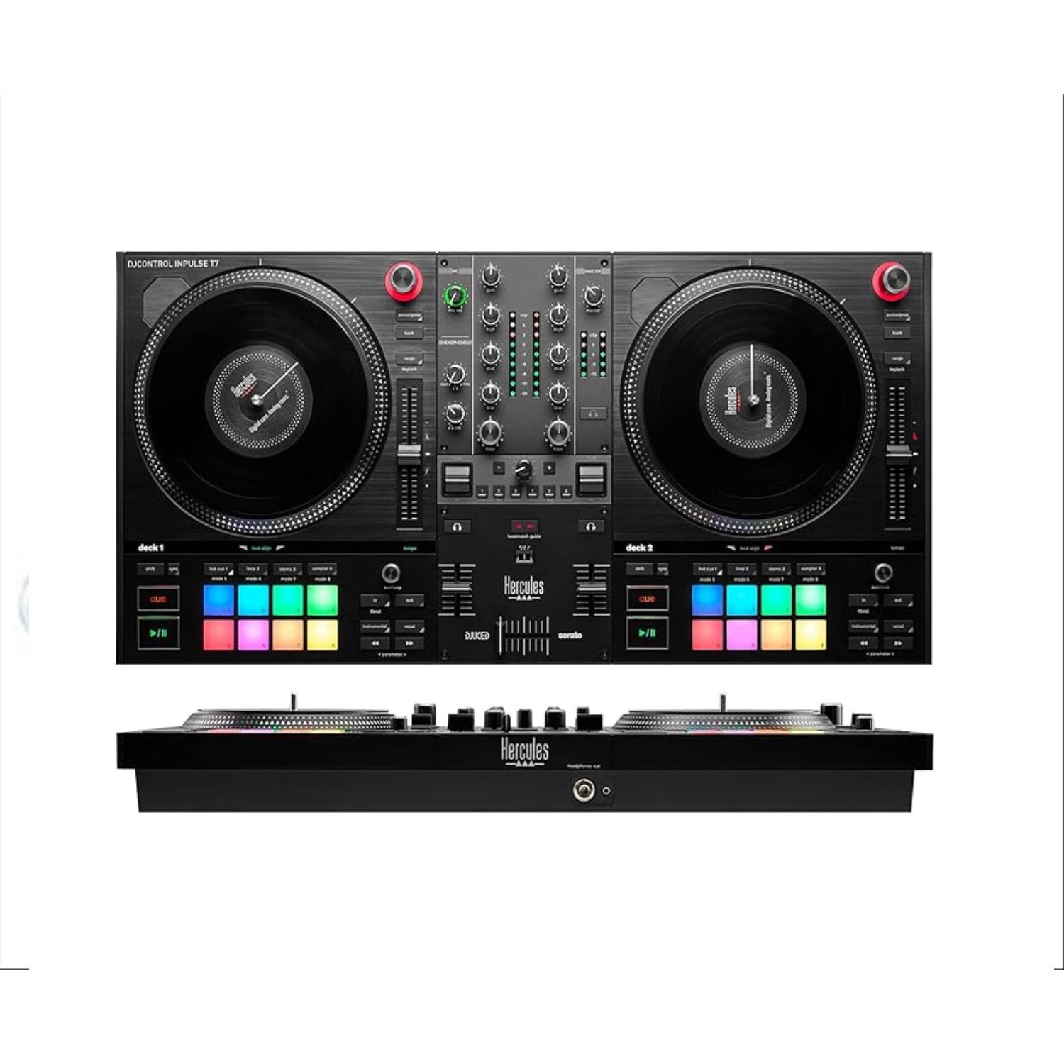 Console Hercules DJ CONTROL INPULSE T7 Controller 2x Deck e funzione motorizzata vinile