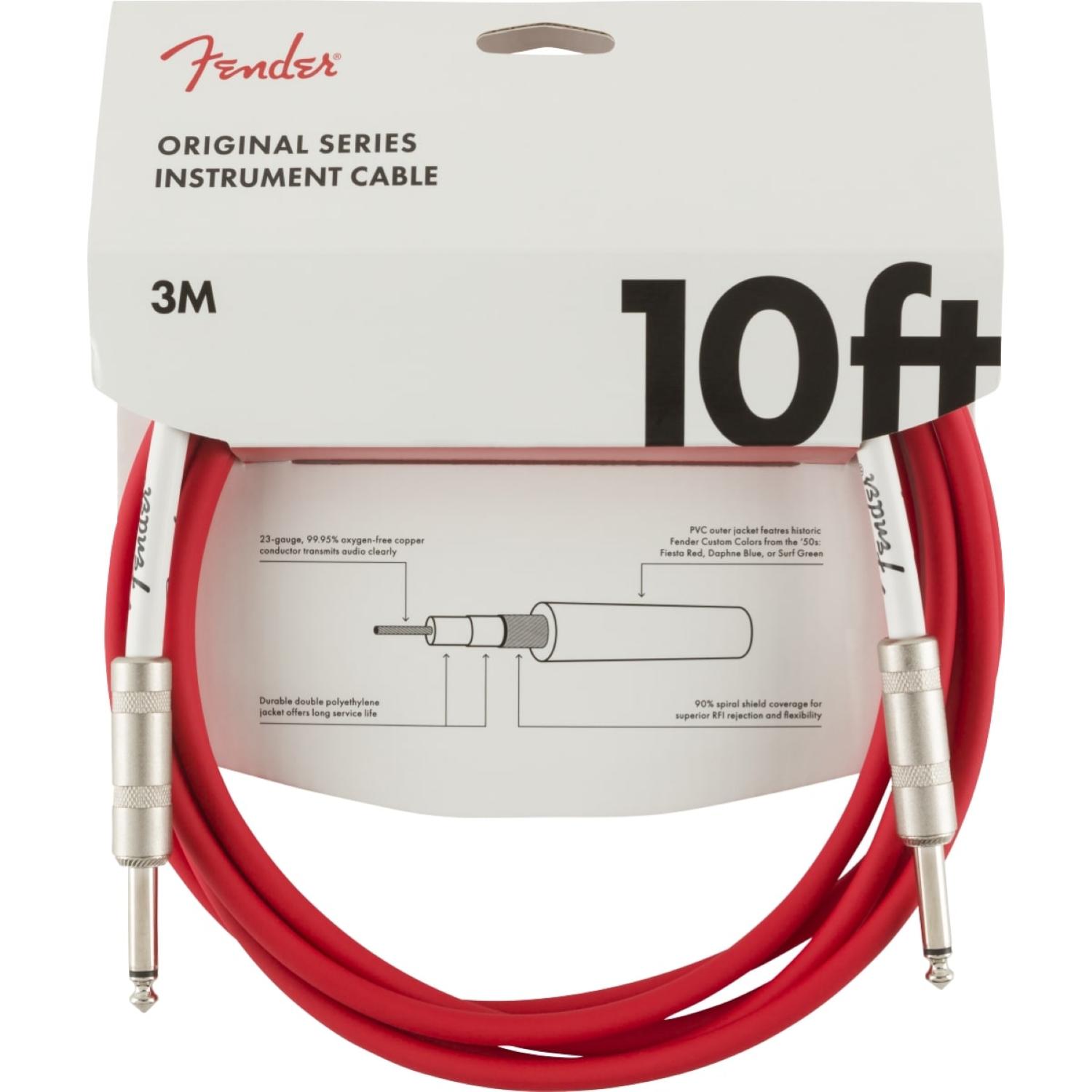 Cavo Jack-Jack Fender serie Original Fiesta Red (3 Metri)