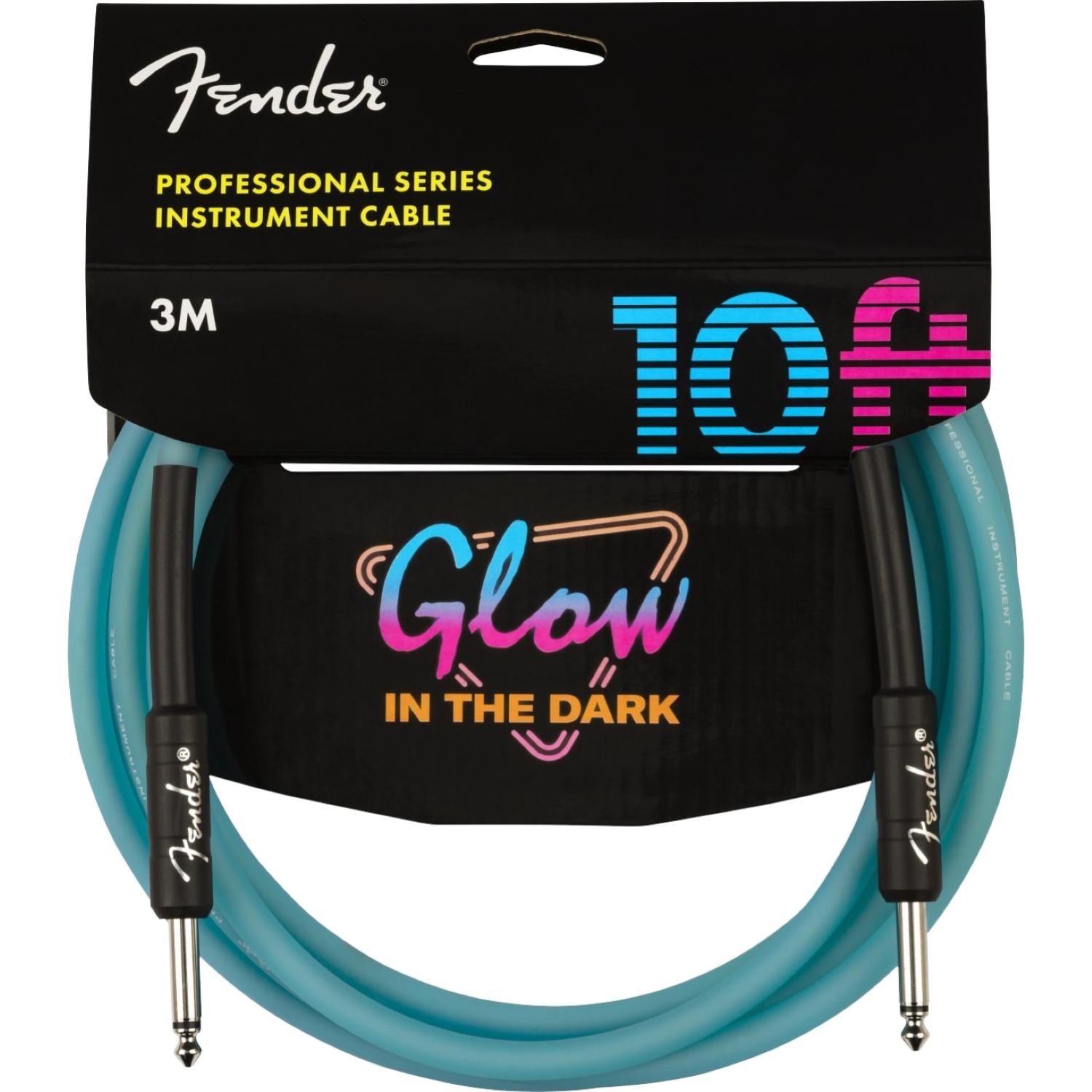 Cavo Jack-Jack Fender serie Glow in the dark blu (3 Metri)
