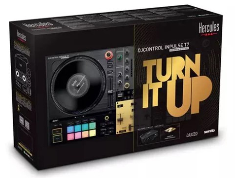 CONSOLE Hercules DJ CONTROL INPULSE T7 Premium Edition Controller 2Deck + fader + borsa - immagine 6