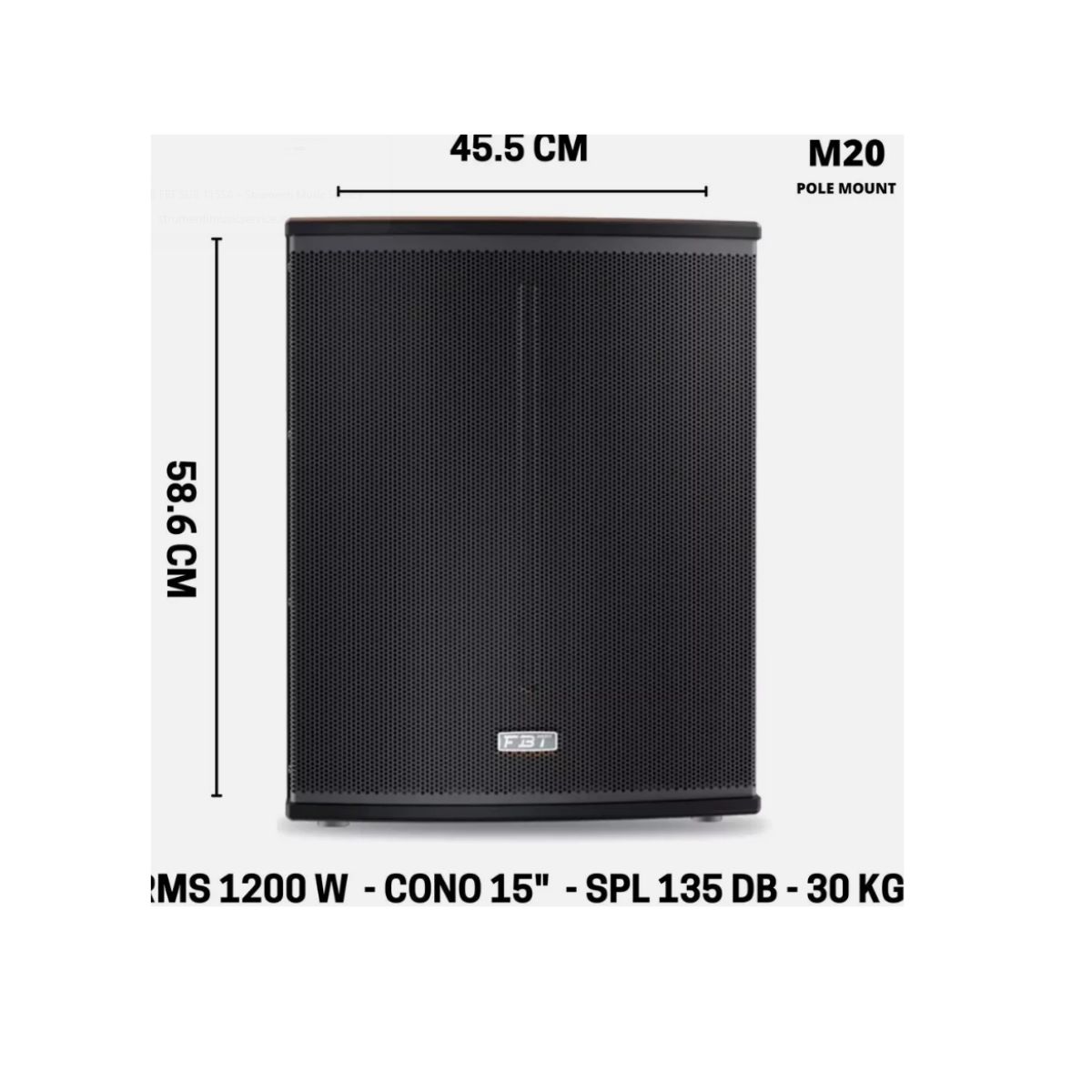 SUB FBT X-SUB 115SA Subwoofer Attivo - immagine 2