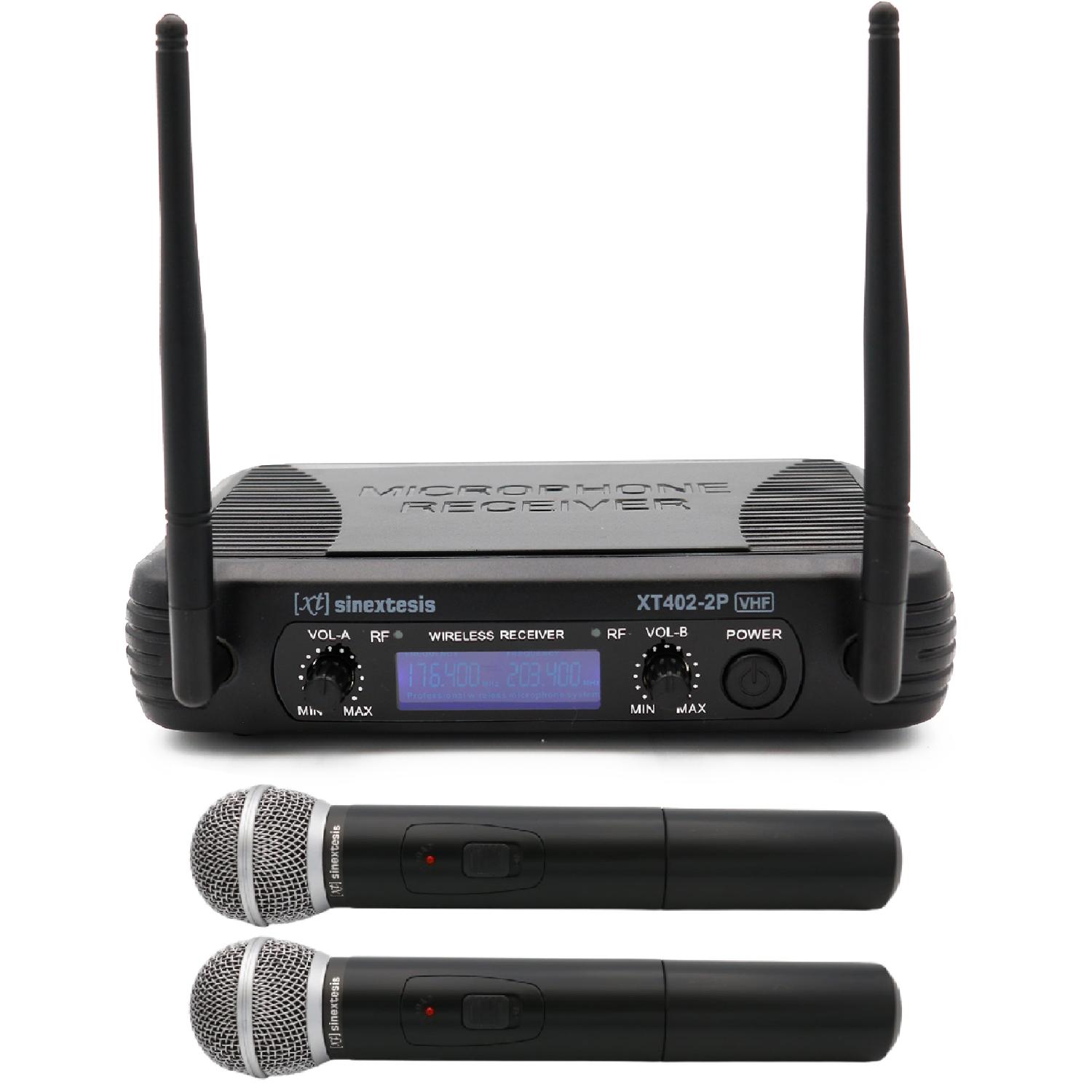Radiomicrofono VHF Doppio Palmare 175.5 MHz - 197.150 MHz