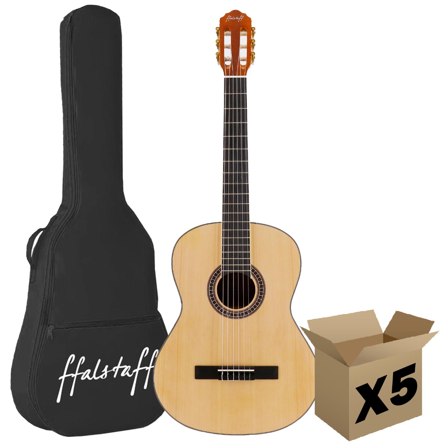 Chitarra Classica 4/4 top in Abete Massello, Fondo e Fasce in Sapele e Borsa con Tracolla