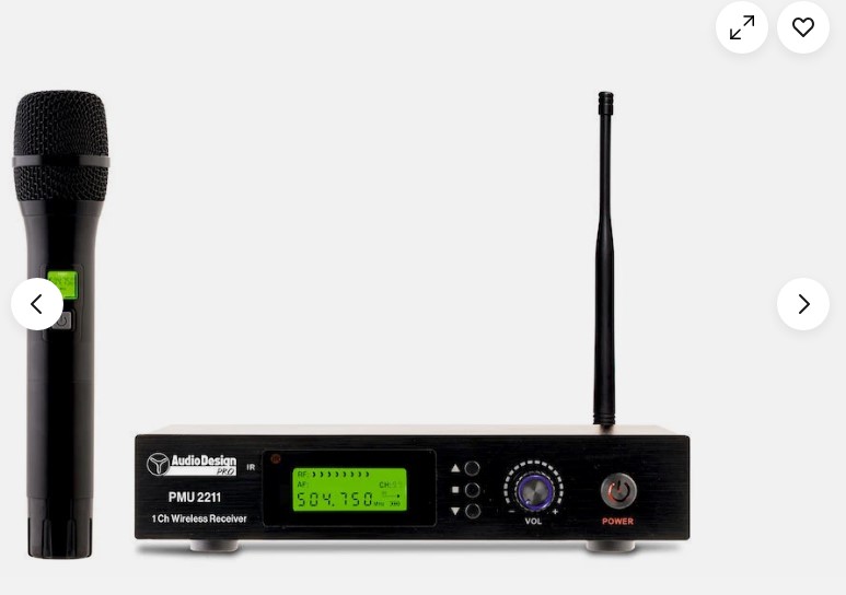 Radiomicrofono Sistema wireless 100 Ch, UHF con 1 SET
microfono a gelato - 1 ch