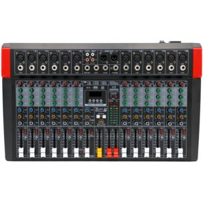 Mixer/Scheda Audio 12 canali, multieffetto DSP, interfaccia USB, lettore Mp3, Bluetooth