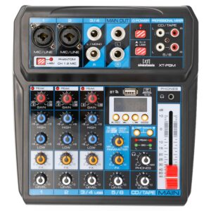 Mixer/Scheda Audio 6 canali, multieffetto DSP, interfaccia USB, lettore Mp3, Bluetooth

-