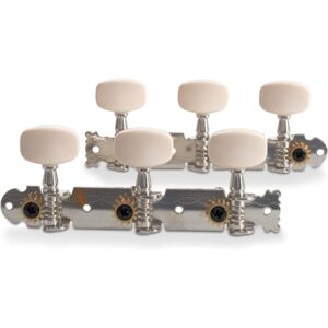 Meccaniche per Chitarra Classica Nikelate e Palette Bianche