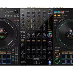 Controller DJ Pioneer DDJ-FLX10 a 4 canali, colore nero.
