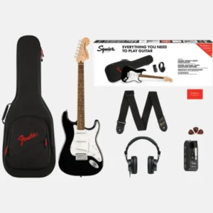 Fender Affinity Series Stratocaster Mustang Micro Pack Black Chitarra Elettrica