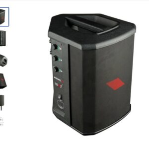 Proel FREEONEX Sistema audio portatile a batteria con bluetooth 400w picco, Nero