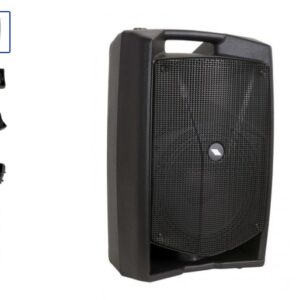 Proel V12PLUS Cassa Monitor Diffusore bi-amplificato a 2 vie 600W Picco, Nero