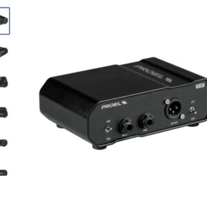 Proel D10P Direct Injection Box passiva Trasformatore d'isolamento, Nero