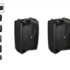 Proel V12 PRO Coppia Diffusore Audio Attivo 2V 600W P. sez. DSP x suono HQ Nero