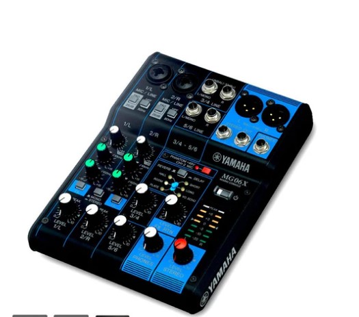 Yamaha MG06X Mixer Pro 6 canali 2 Mic + effetti x live karaoke b-stock