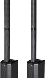 HK Audio Polar 8 Coppia Sistema audio colonna con Bluetooth 1200w di picco, Nero