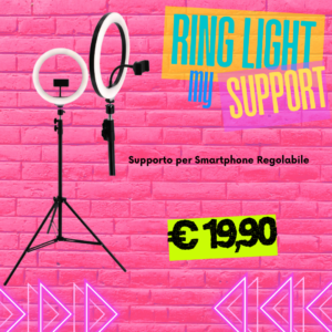 Ring Light con Supporto per Smartphone Regolabile