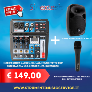 mixer +cassa+ microfono kit 2026